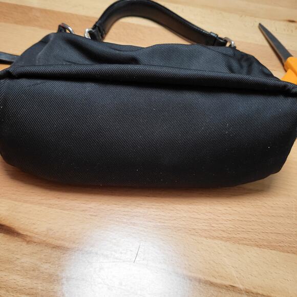 Coach Mercer Black Leather and Canvas Mini Hobo Pouch Shoulder Bag Y2K Authentic - Picture 10 of 12